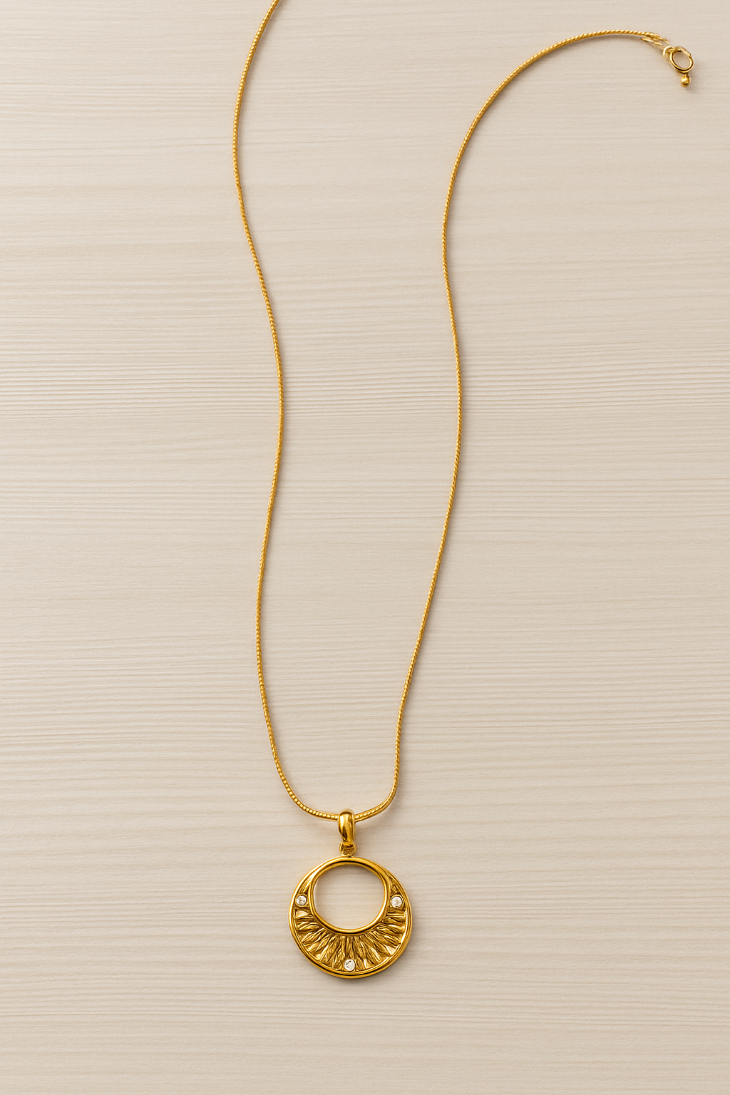 Solar Halo Pendant Necklace