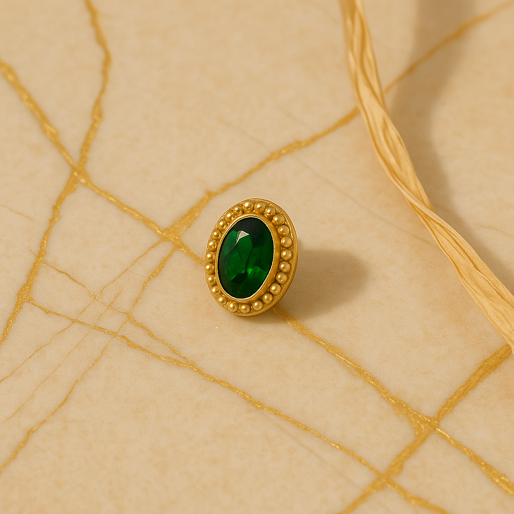 Emerald Dew Studs