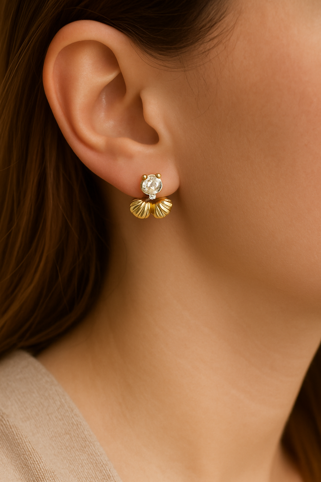 Aurora Shell Spark Studs