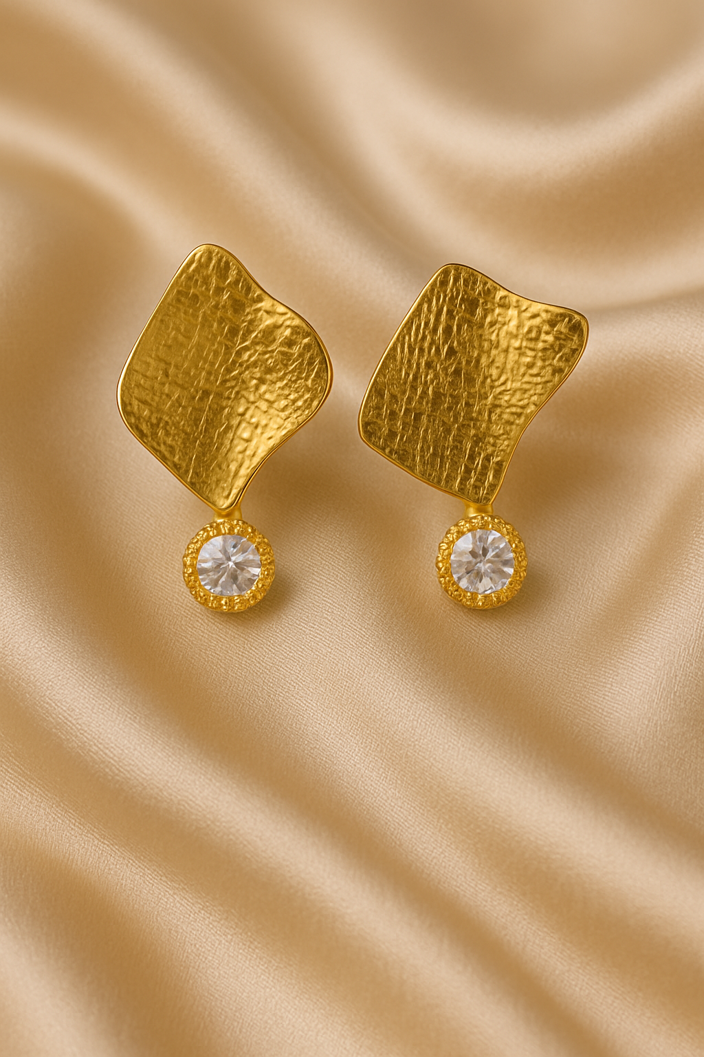 Aurea  Textured Drop Earrings