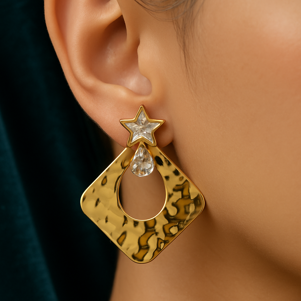 Stellar Shine Statement Earrings