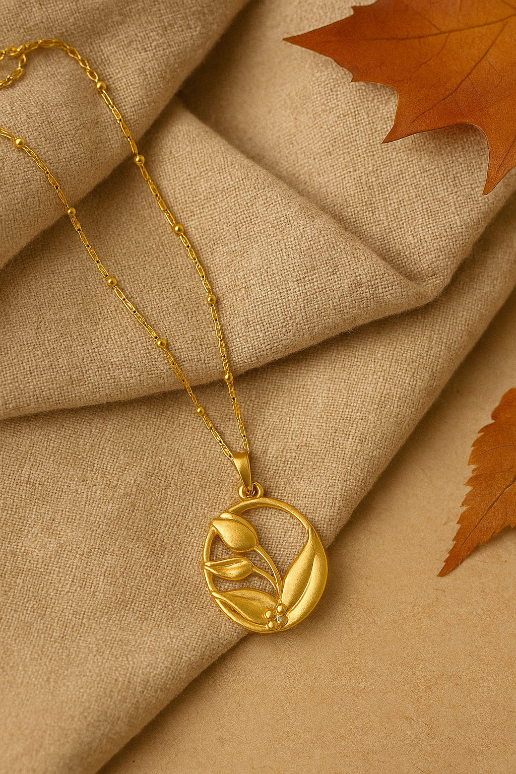 Golden Bloom Pendant
