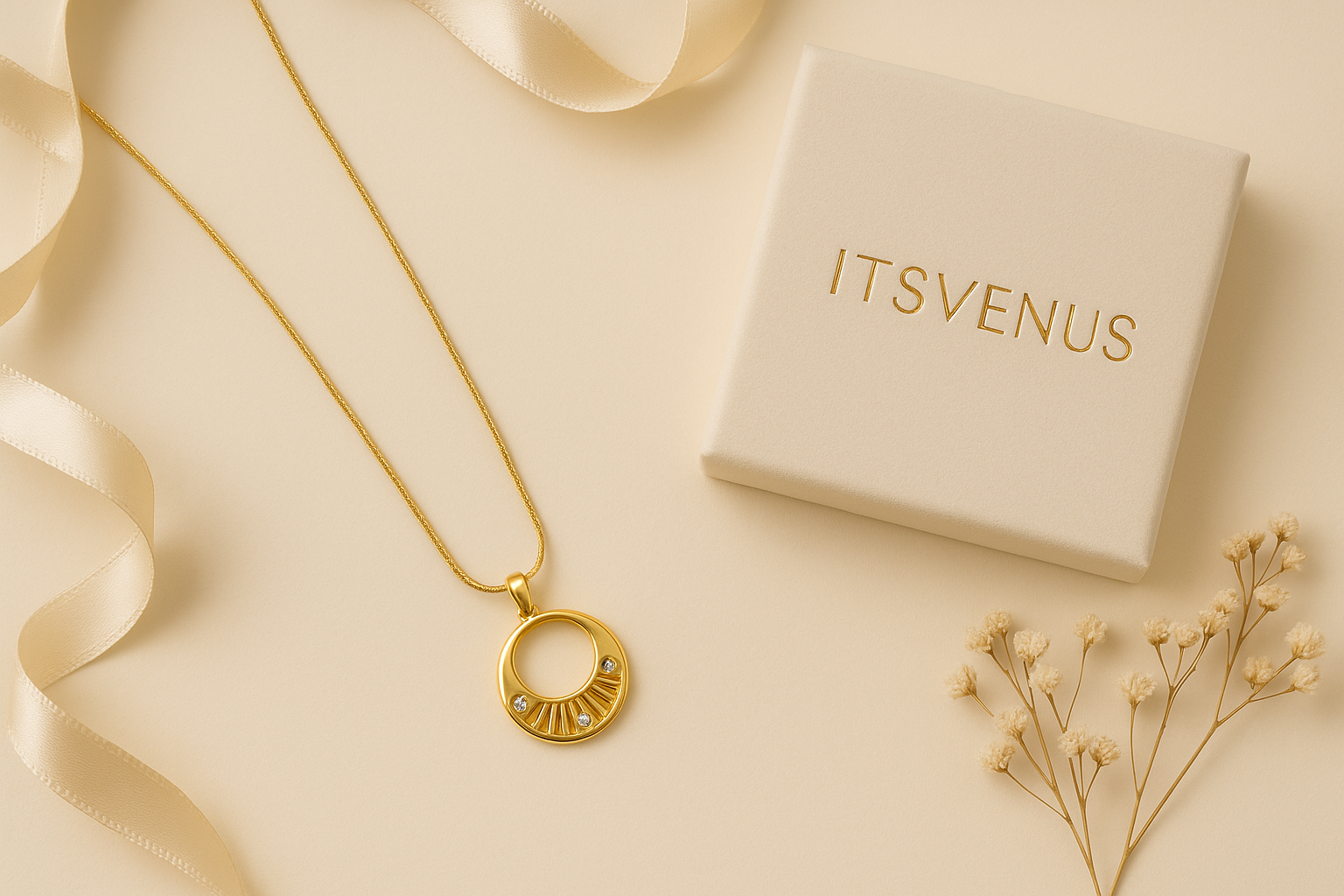 Solar Halo Pendant Necklace