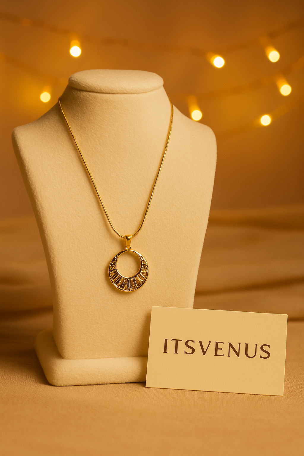 Solar Halo Pendant Necklace