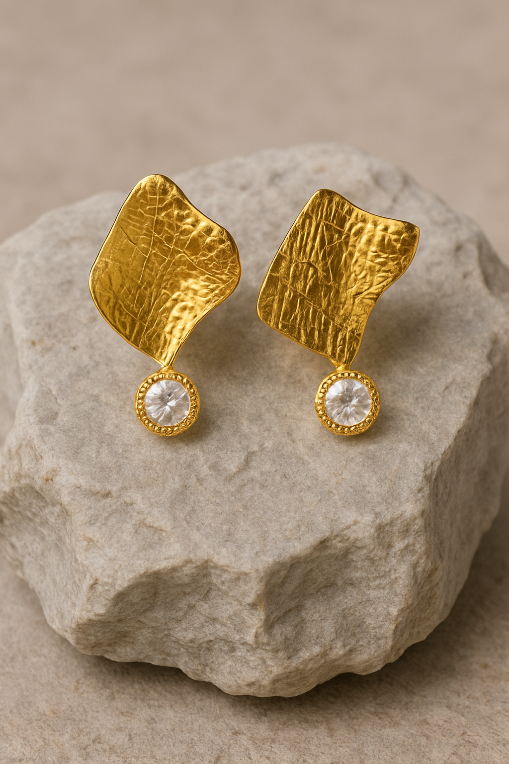 Aurea  Textured Drop Earrings