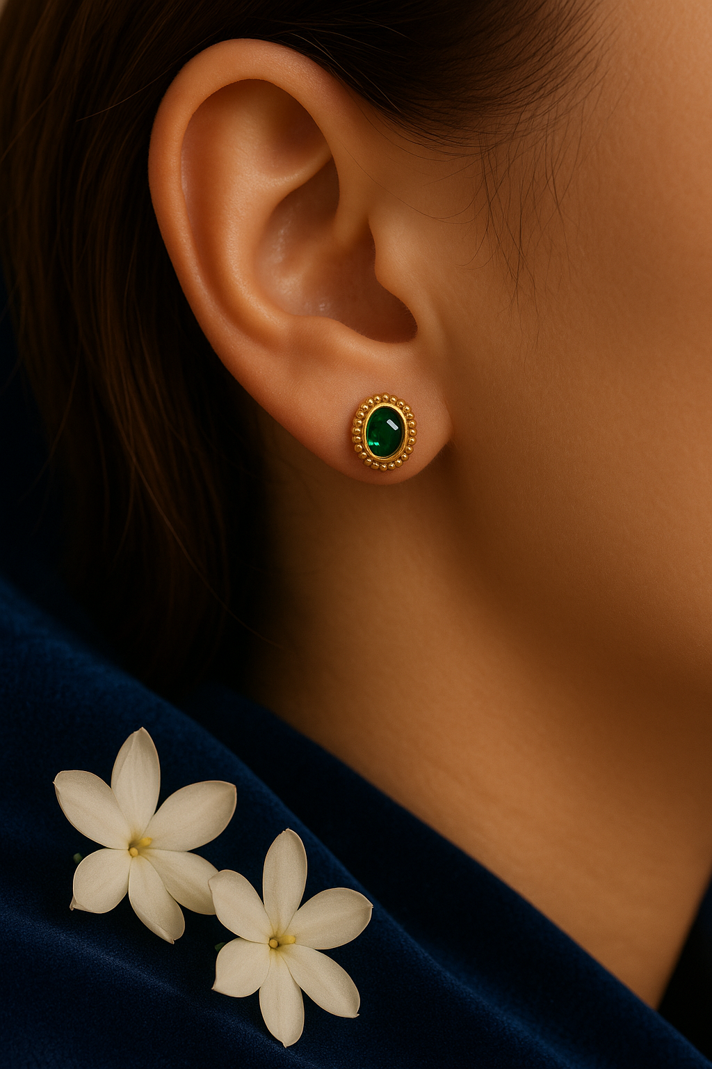 Emerald Dew Studs