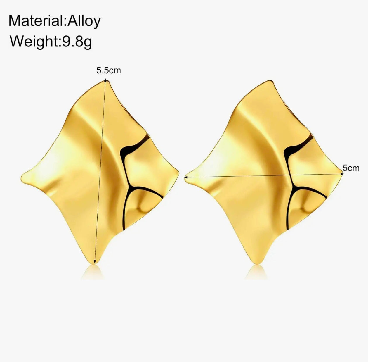 Vexa Folded Sculpt Earrings