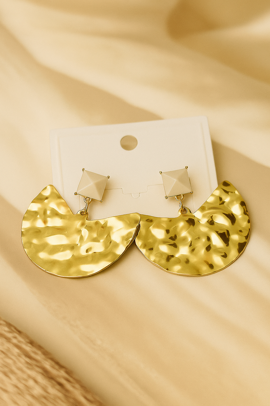 Solea Dual Tone Drop Earrings