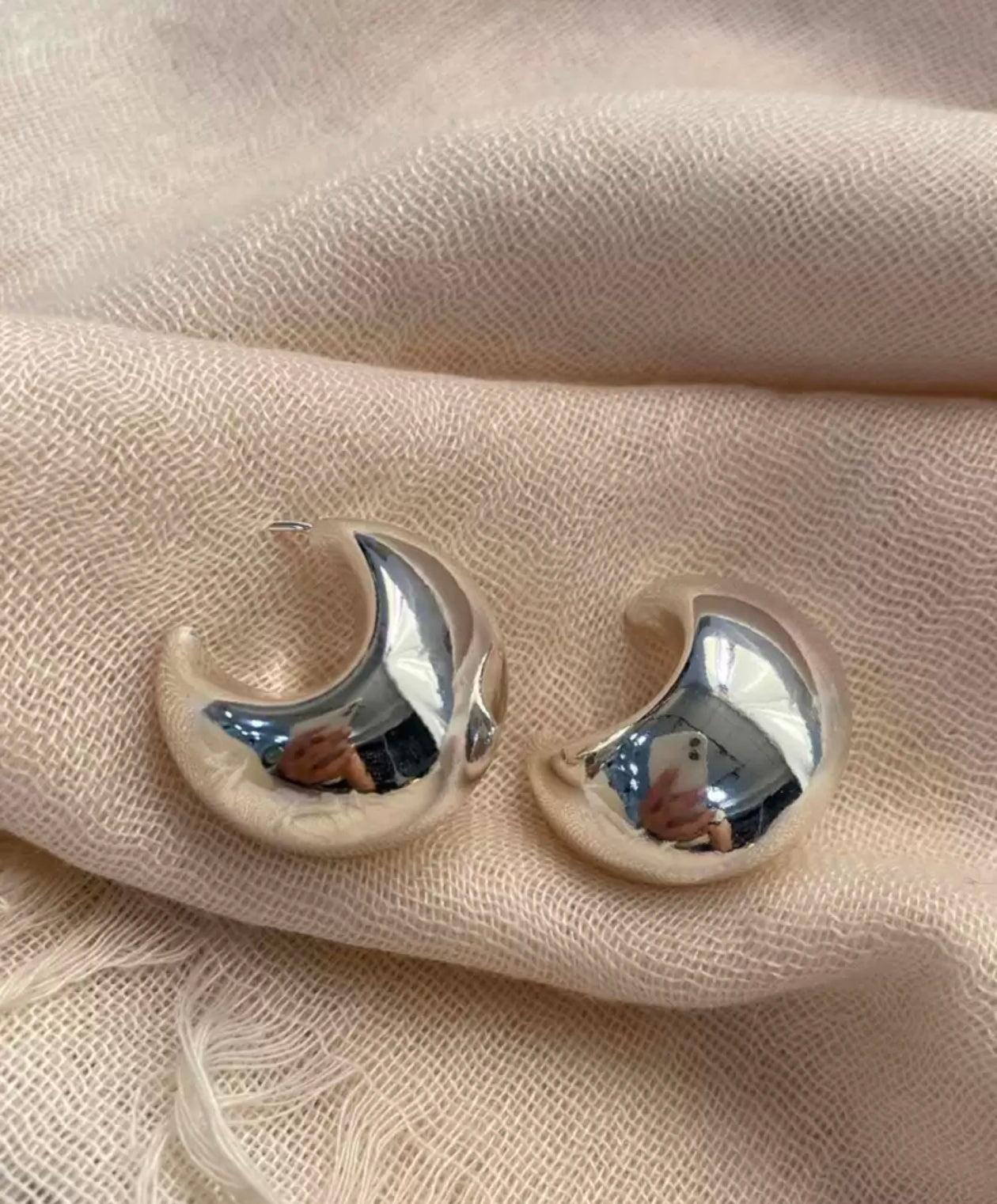 Lunar Glow Chunky Hoops