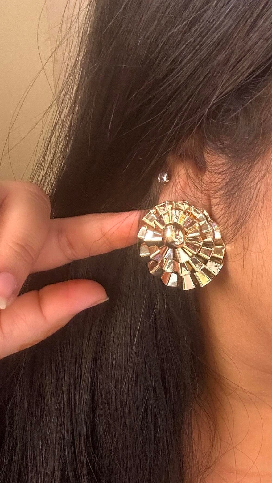 Solara Spiral Statement Studs