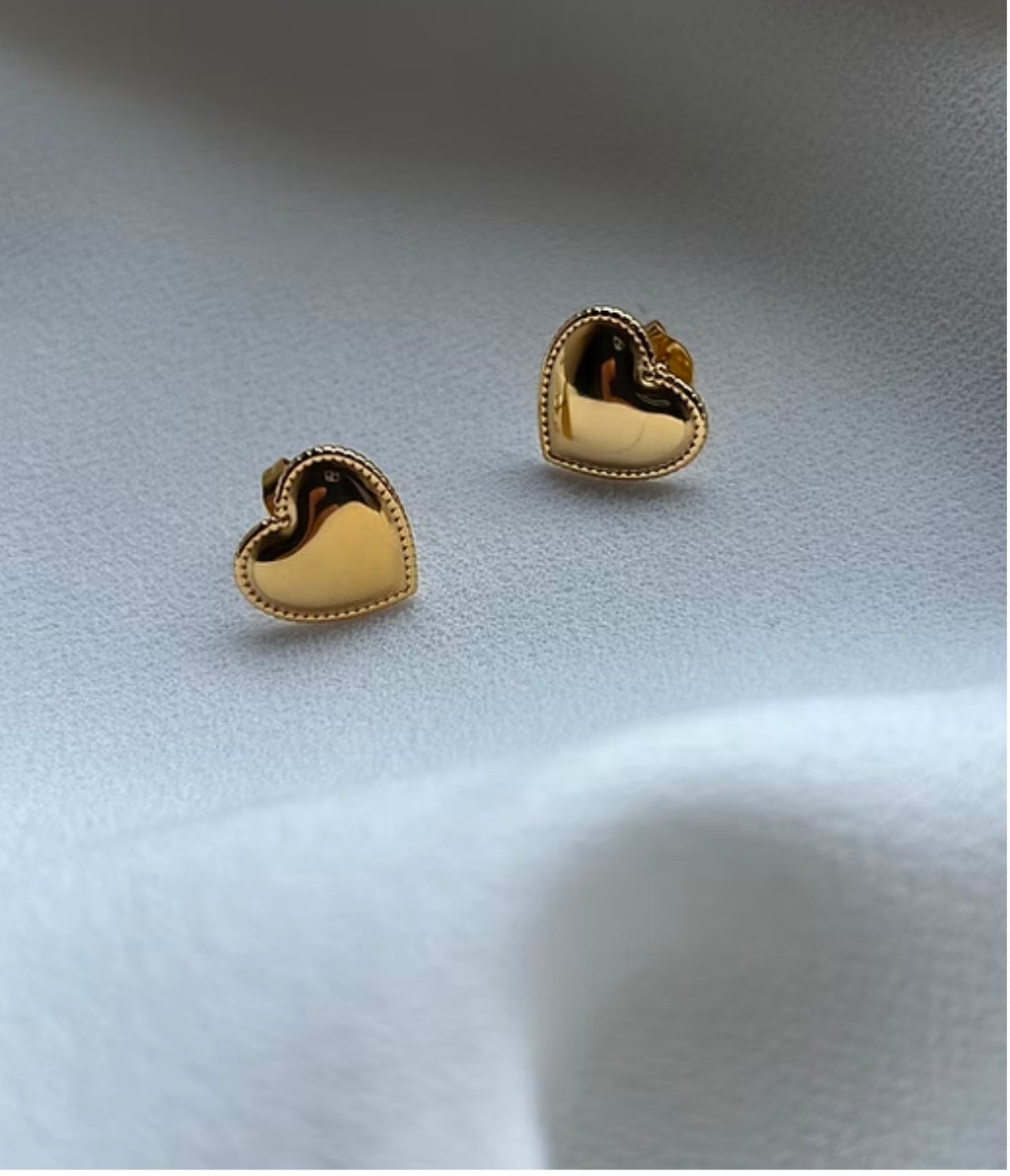 Amora Heart Studs
