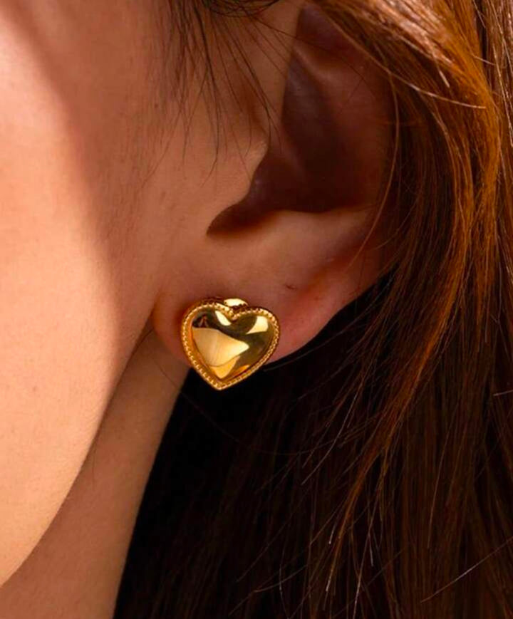 Amora Heart Studs