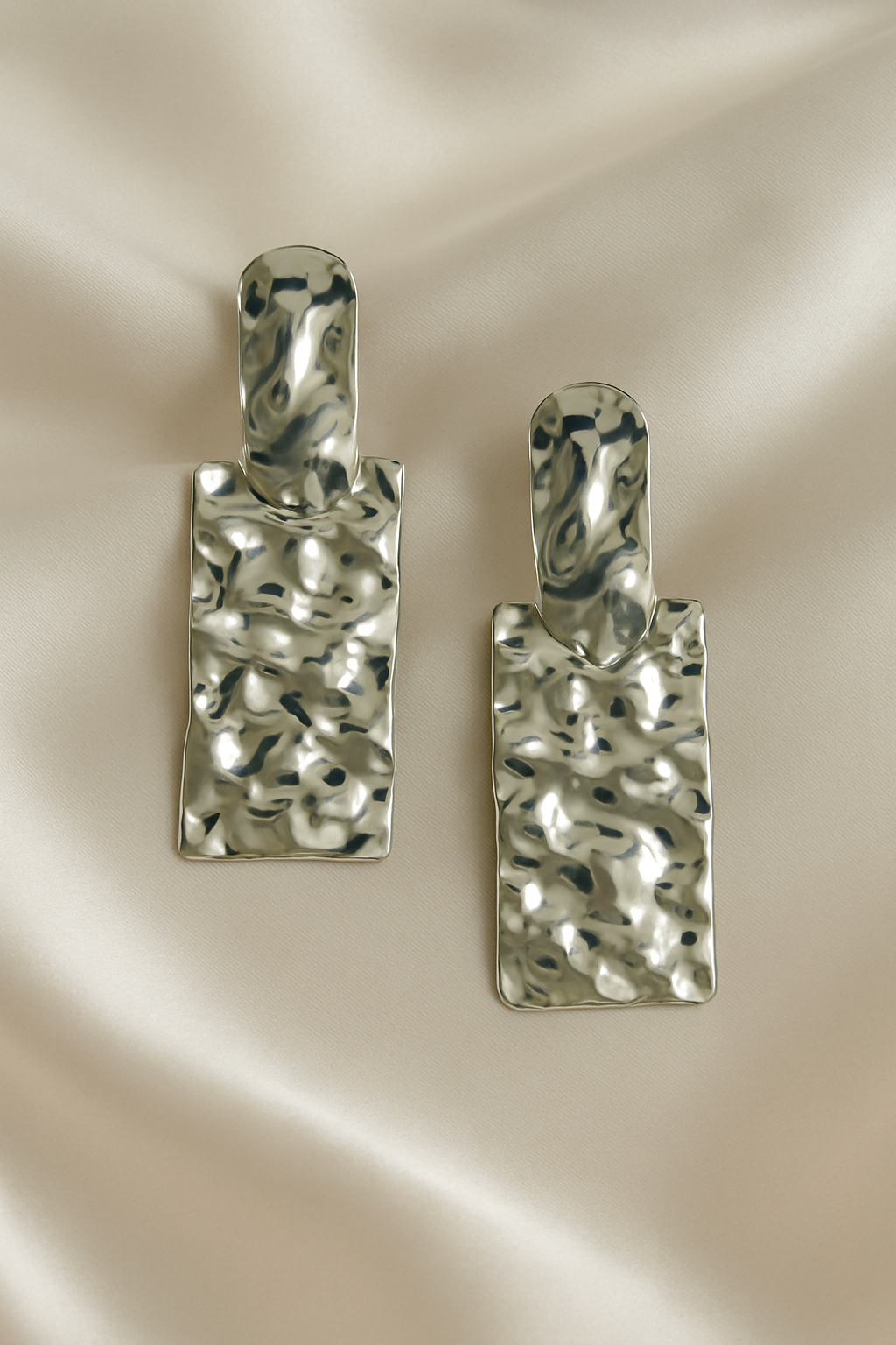 Aria Textured Drop Earrings