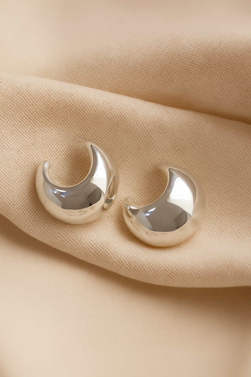 Lunar Glow Chunky Hoops