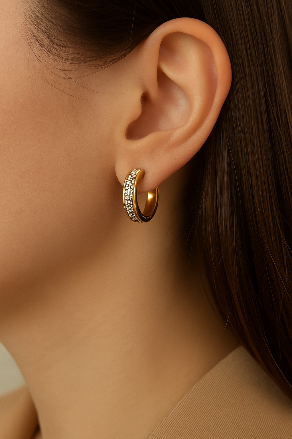 Luxe Gleam Mini Hoops