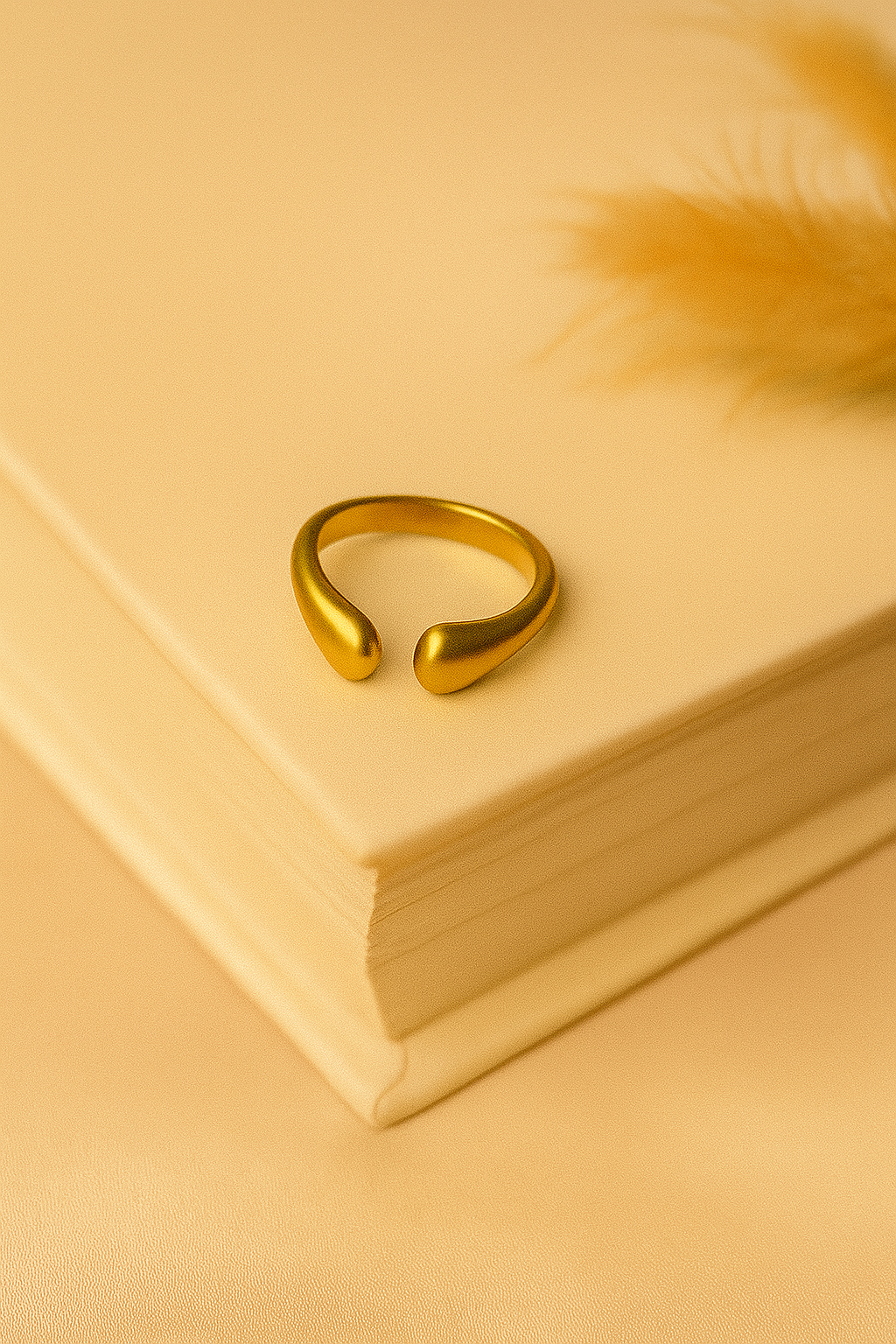 Dual Teardrop Open Ring