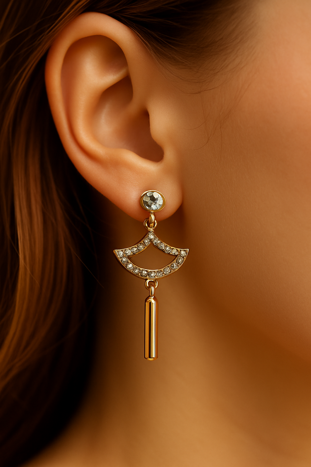 Crystal Harmony Drop Earrings