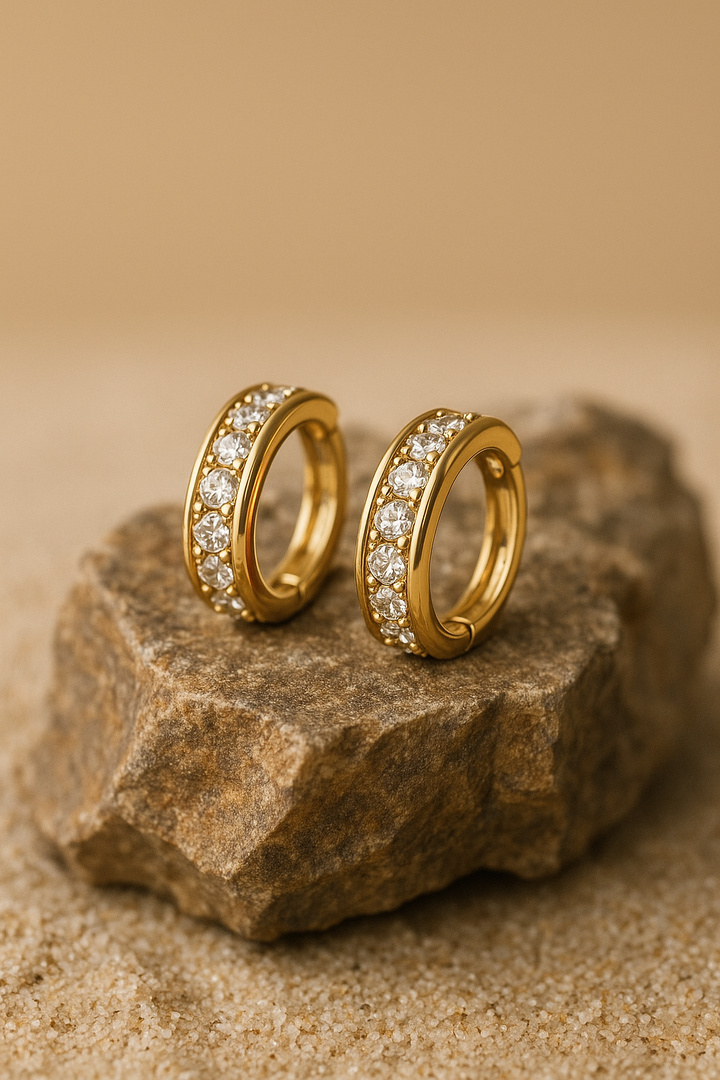 Luxe Gleam Mini Hoops