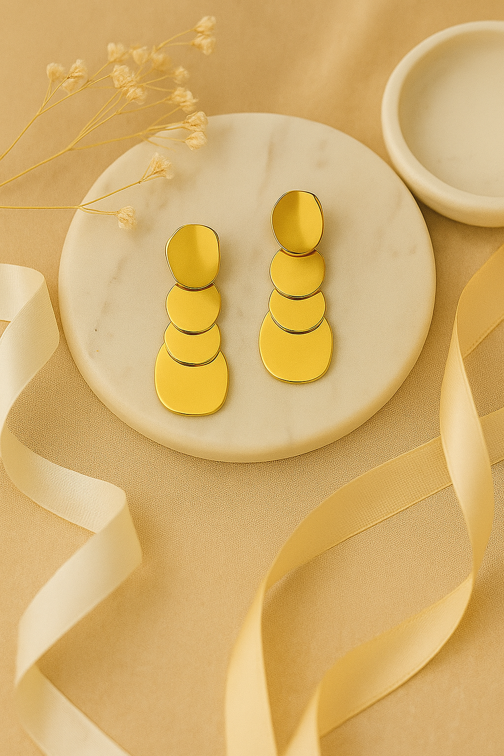 Aura Layered Drop Earrings