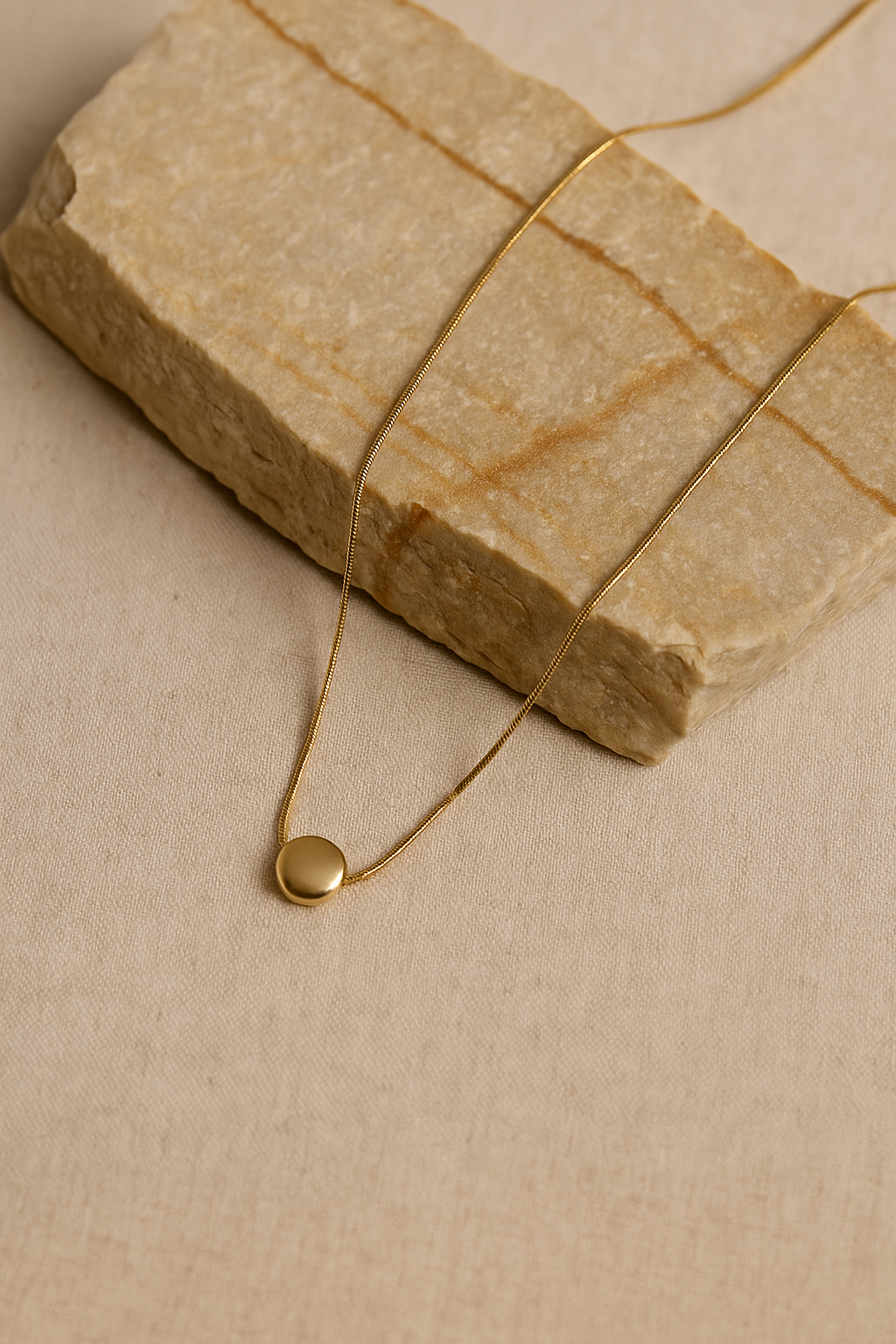 Golden Aura Coin Necklace