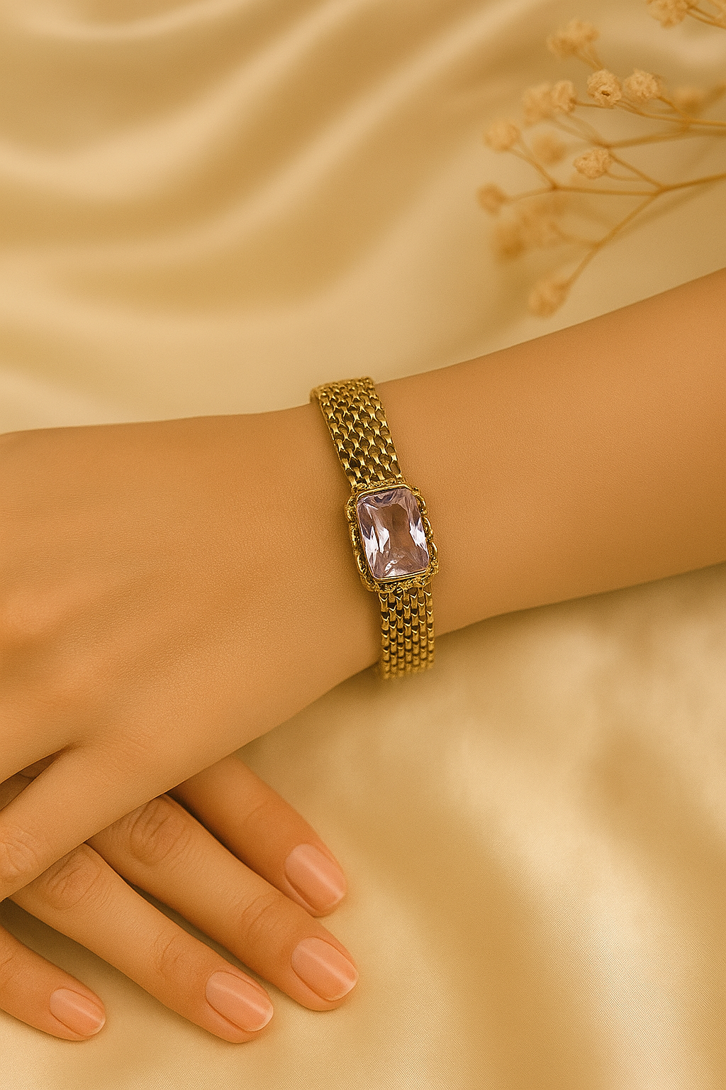 Gem Statement Bracelet | Anti-Tarnish Bold Beauty