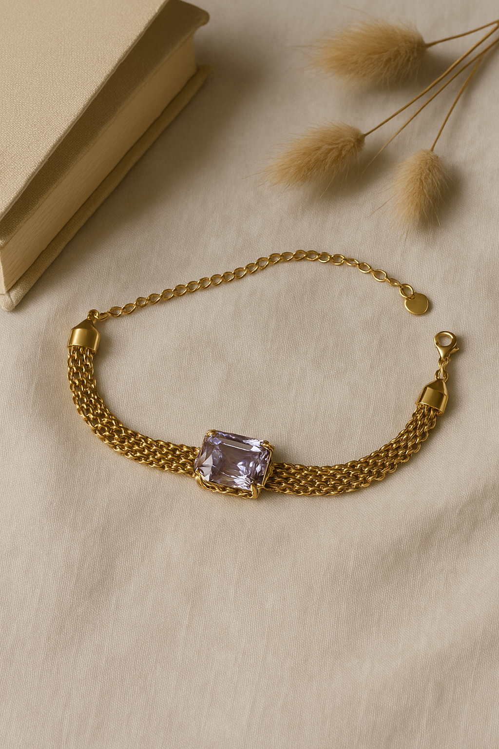 Gem Statement Bracelet | Anti-Tarnish Bold Beauty