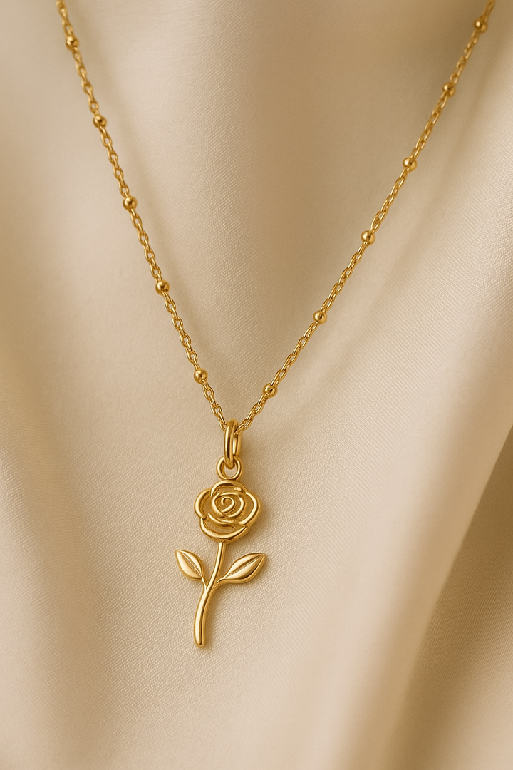 Golden Bloom Pendant (Rose Edition)