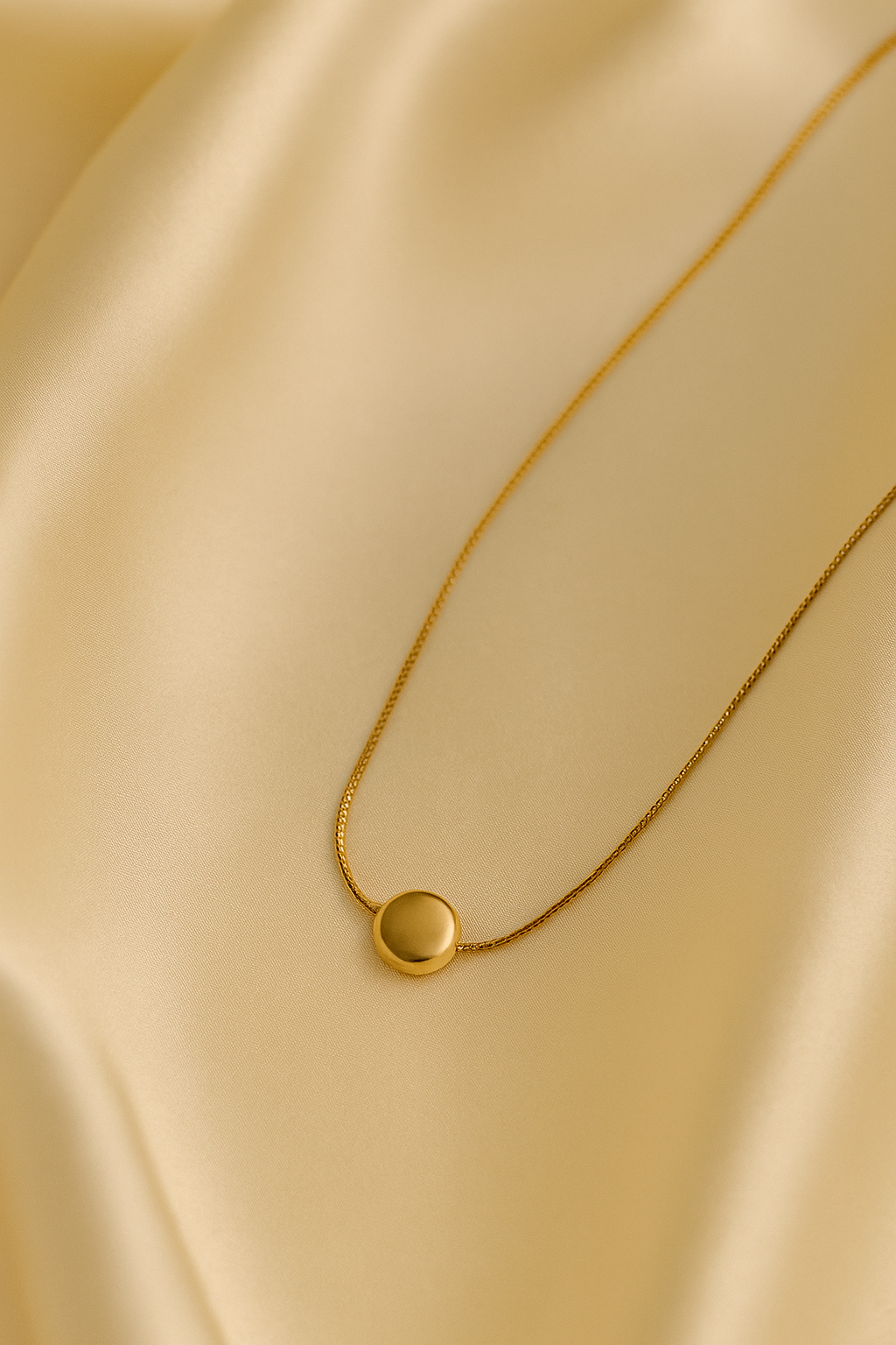Golden Aura Coin Necklace