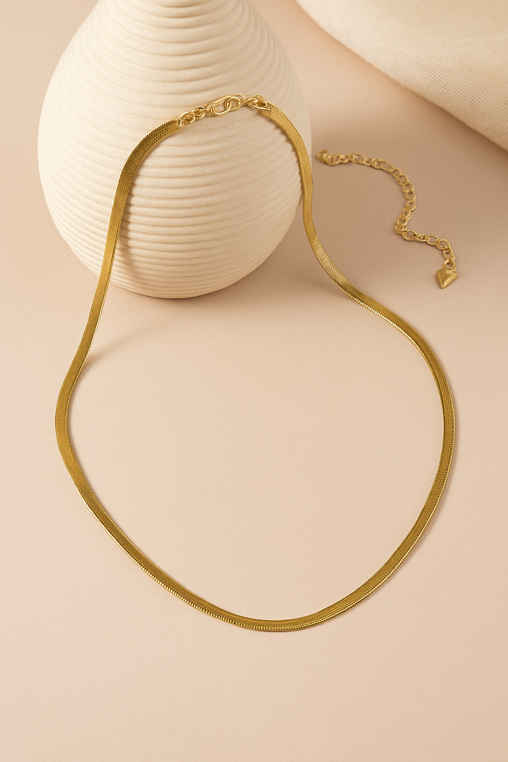 Luna Flat Snake Chain Necklace