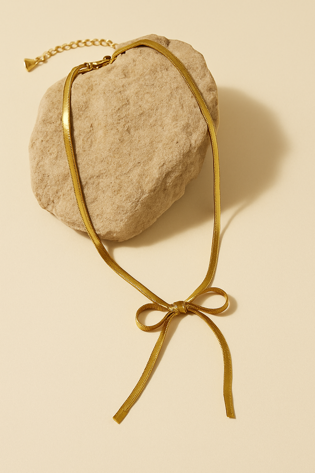 Golden Bow-Tie Necklace