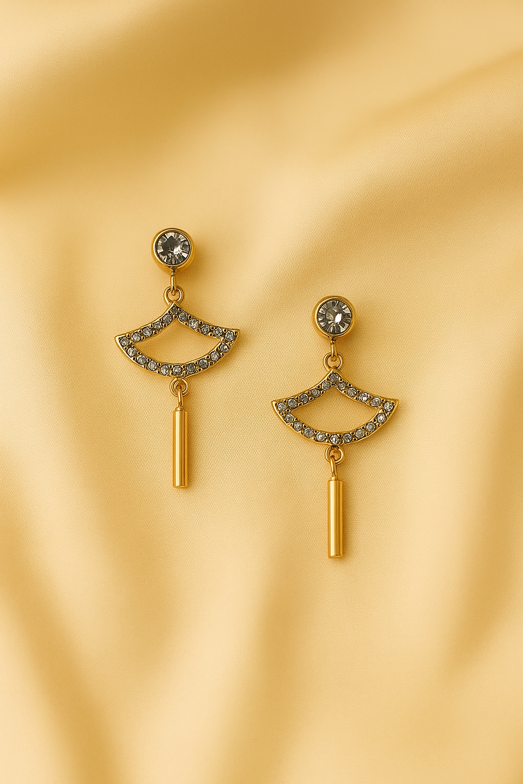 Crystal Harmony Drop Earrings