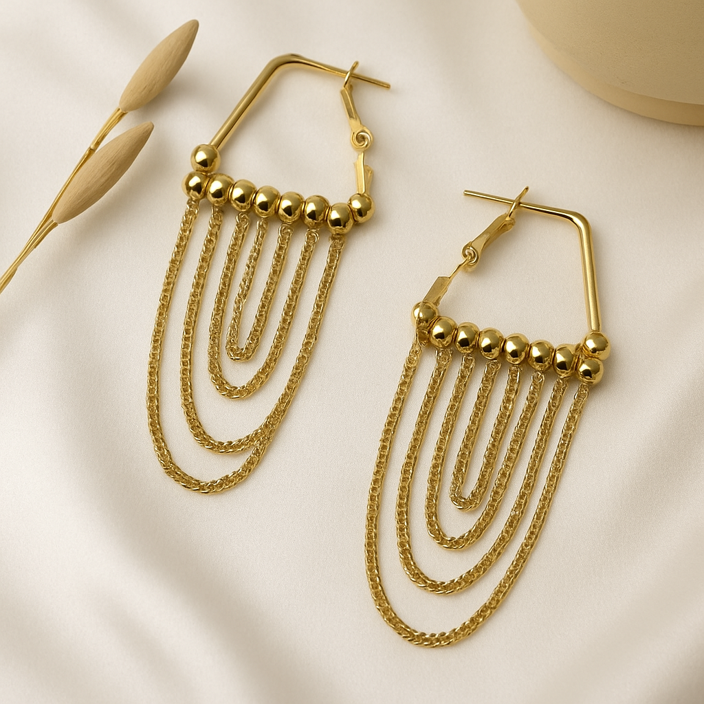 Zenya Chain Cascade Hoops
