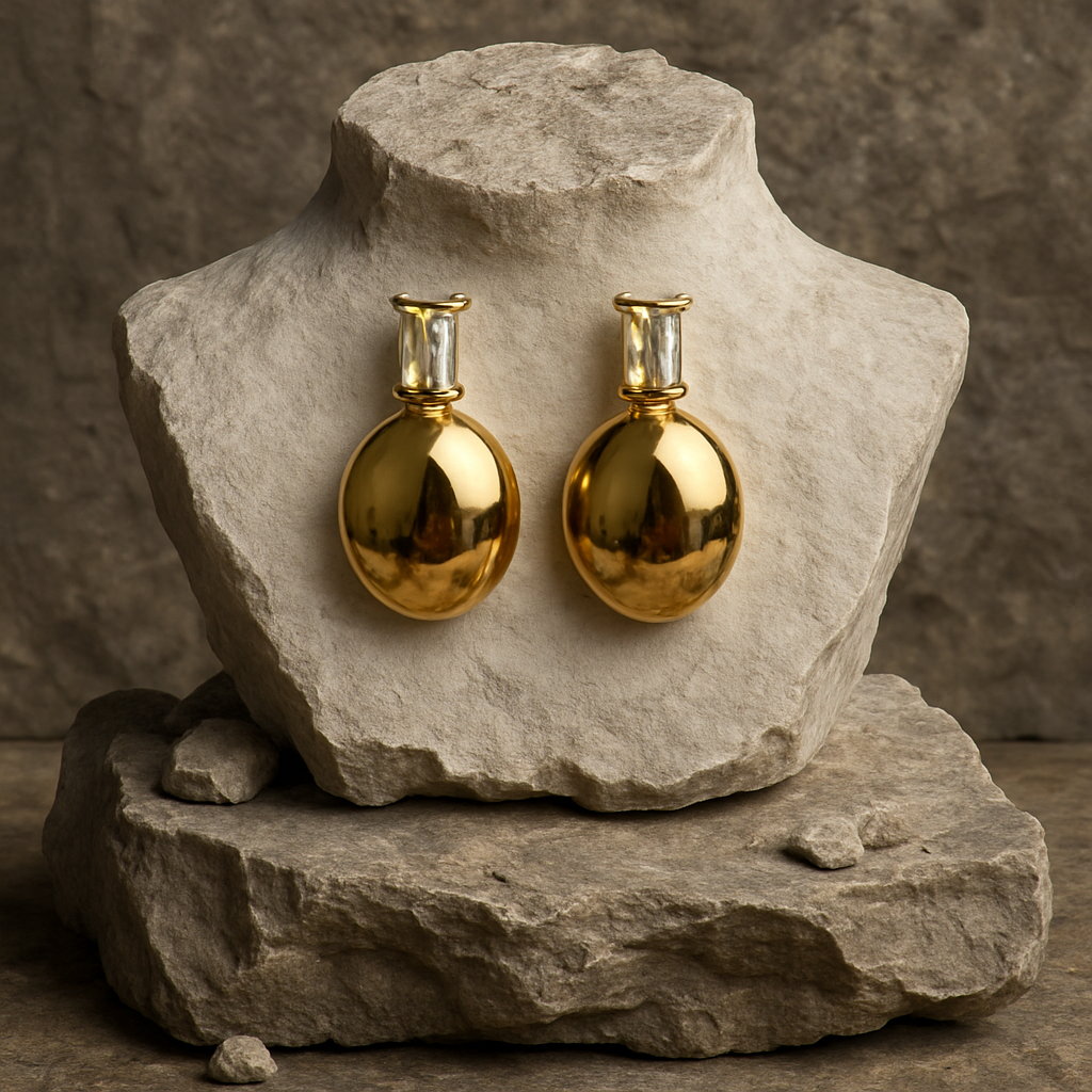 Aurora Luxe Dome Earrings