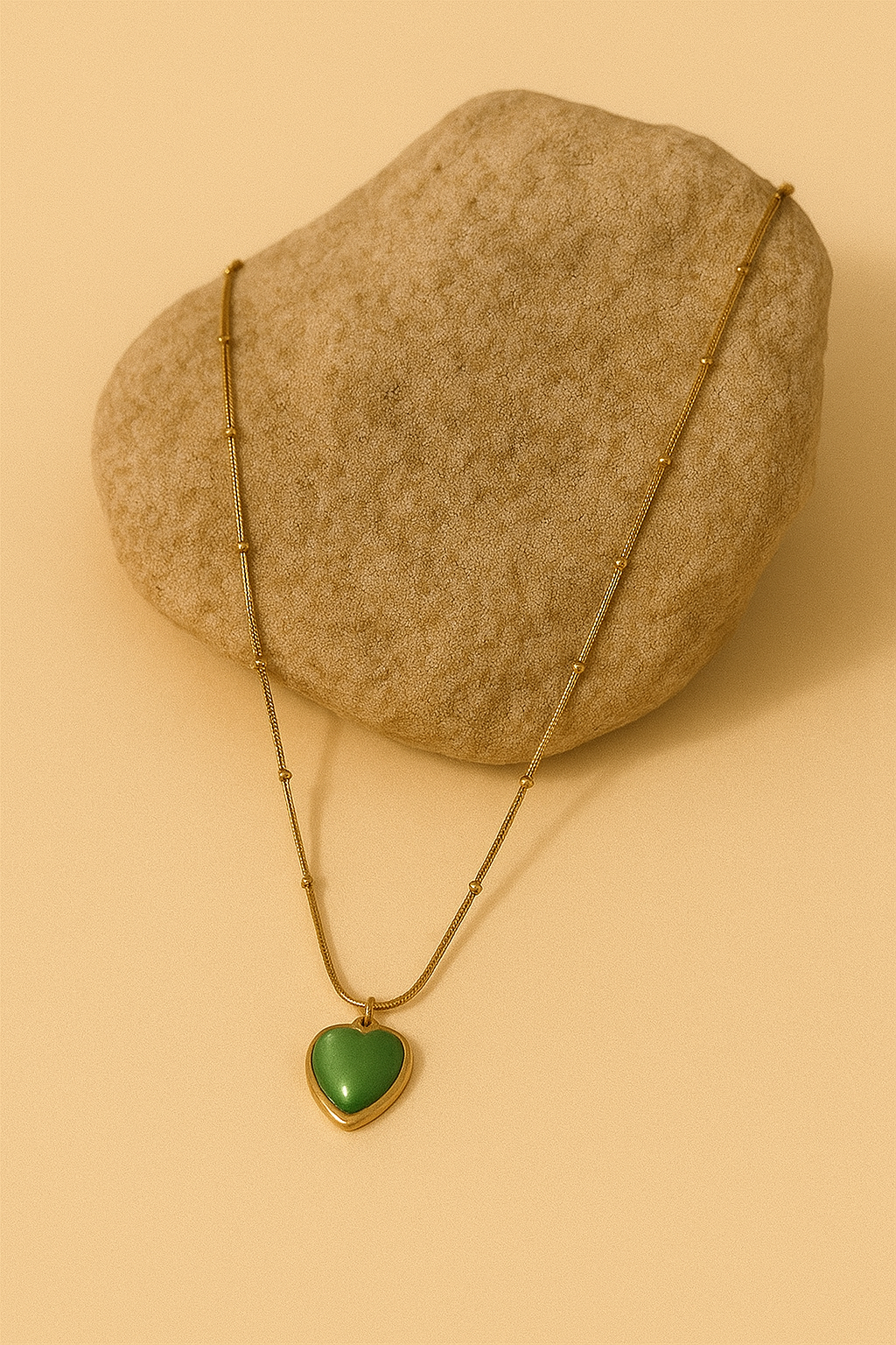 Verdant Heart Charm Necklace