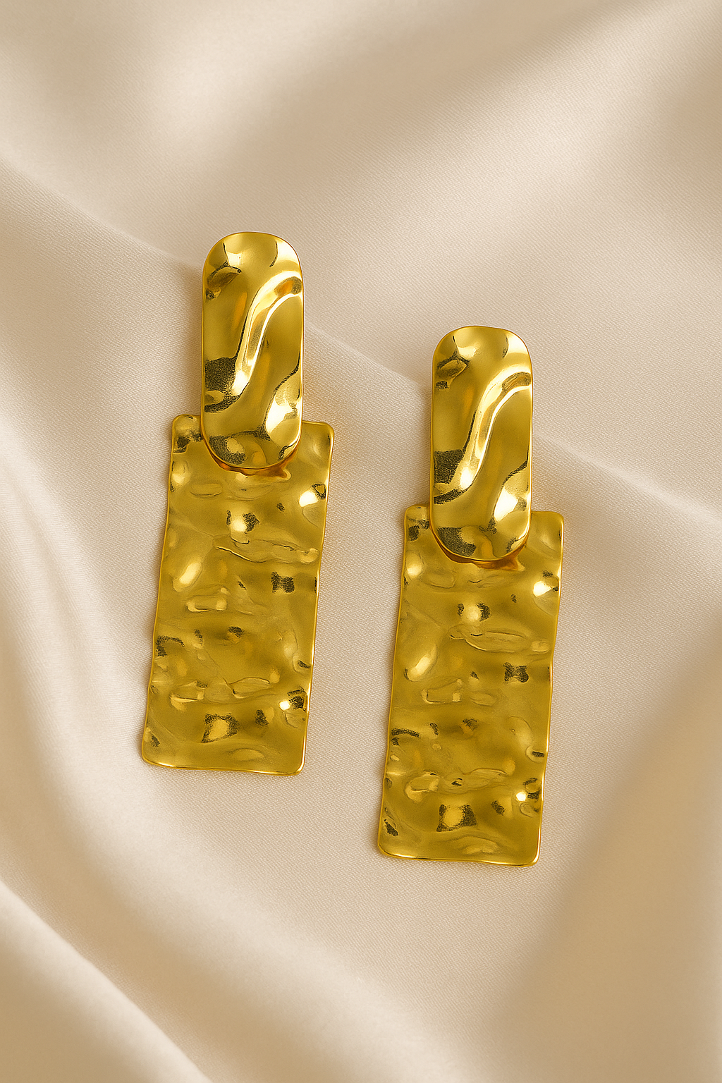 Aria Textured Drop Earrings